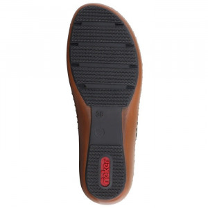 Pantofi dama Rieker 44896-14-Albastru-Inchis casual piele naturala cu talpa joasa albastru inchis