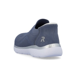 Pantofi dama Rieker M5072-10-Albastru sport textil cu talpa joasa albastru