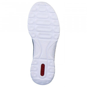 Pantofi dama Rieker N42T0-14-Albastru casual piele ecologica cu talpa joasa albastru