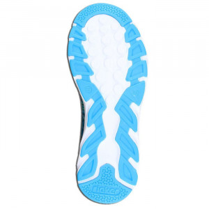 Pantofi dama Rieker N9300-12-Albastru-Deschis sport textil cu talpa joasa albastru deschis