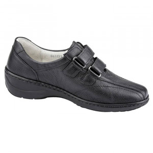 Pantofi dama Waldlaufer 607302-172-001-Kya-Negru casual piele naturala cu talpa joasa negru