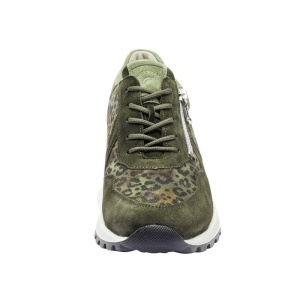 Pantofi dama Waldlaufer 792008-400-066-H-Carolin-Verde sport piele intoarsa cu talpa groasa verde