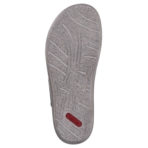Papuci barbati Rieker 21082-00-Negru casual piele naturala cu talpa joasa negru