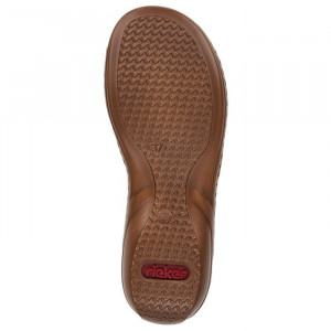 Sandale dama Rieker 60851-52-Verde casual piele ecologica cu talpa joasa verde