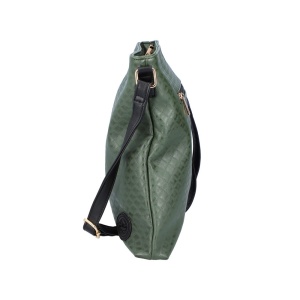 Geanta dama Rieker H1033-54-Verde de umar piele ecologica casual cu accesorii metalice verde