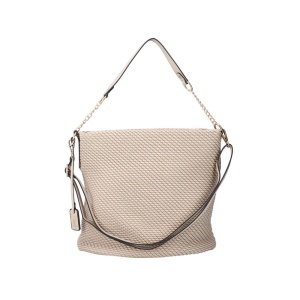 Geanta dama, Rieker, H1331-60-Bej, de umar, de mana, piele ecologica, casual, cu accesorii metalice, bej