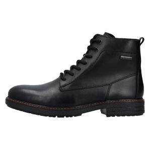 Ghete barbati, Rieker, 33143-00-Negru, casual, piele naturala, impermeabil, imblanite, cu toc, negru