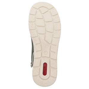 Ghete dama Rieker L7701-54-Verde casual piele intoarsa impermeabile imblanite cu talpa groasa verde