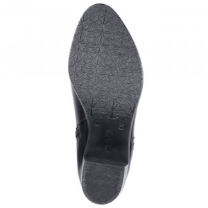 Ghete dama Rieker Y2063-00-Negru casual piele naturala cu toc negru