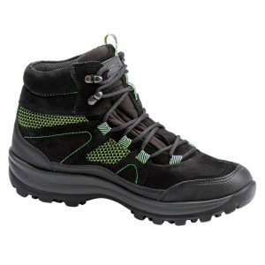 Ghete dama Waldlaufer 471974-500-001-Holly-Negru sport piele naturala impermeabil cu talpa joasa negru