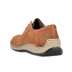Pantofi barbati Rieker 05226-24-Maro casual piele naturala perforati cu talpa joasa maro