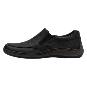 Pantofi barbati, Rieker, 05292-00-Negru, casual, piele naturala, cu talpa joasa, negru