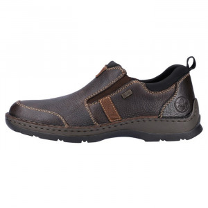 Pantofi barbati, Rieker, 05355-25-Maro, casual, piele naturala, impermeabil, cu talpa groasa, maro