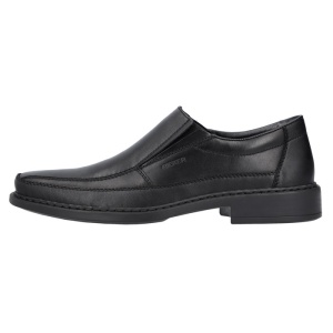 Pantofi barbati, Rieker, B0873-00-Negru, elegant, piele naturala, cu toc, negru