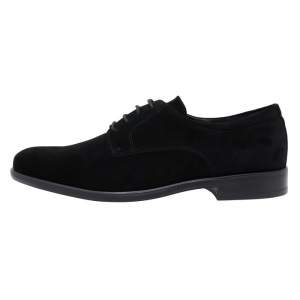 Pantofi barbati, Silesco, 121-V-S-Negru, elegant, piele intoarsa, cu toc, negru