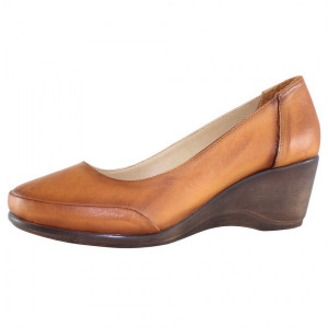 Pantofi dama Dogati 5055-V-Maro casual piele naturala cu platforma maro