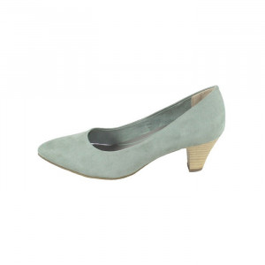 Pantofi dama Marco Tozzi 2-22434-26-768-Verde casual textil cu toc verde