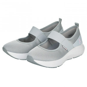 Pantofi dama Rieker 42102-40-Gri casual textil cu platforma gri