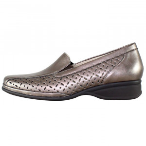 Pantofi dama, Semler, 21-706-7-Bronz, casual, piele naturala, cu toc, bronz