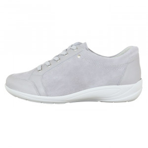 Pantofi dama, Semler, 85-608-4-Gri, casual, piele naturala, cu talpa joasa, gri