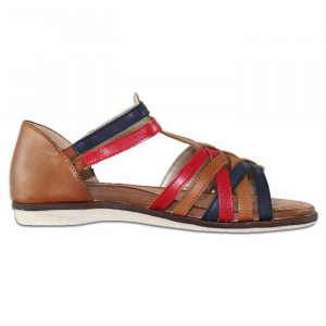 Sandale dama Remonte R2756-23-Maro casual piele naturala cu talpa joasa maro