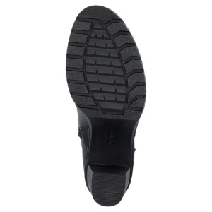 Botine dama Rieker Y2567-00-Negru casual piele naturala cu toc negru