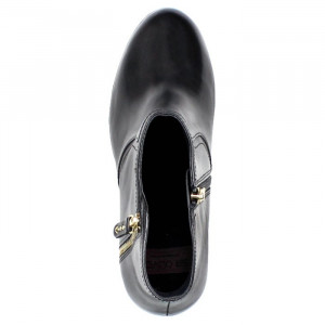 Botine dama s.Oliver 5-25348-23-Negru elegant piele naturala cu toc negru