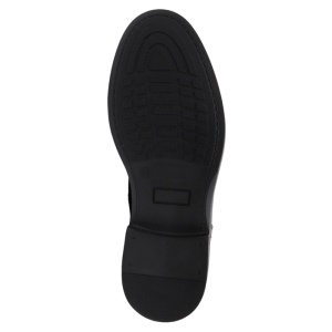 Cizme barbati Nicolis 41907-Negru casual piele naturala lungi imblanite cu toc negru