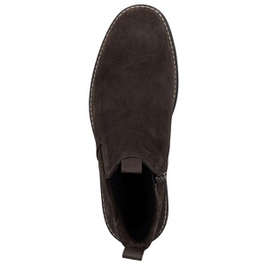 Cizme barbati Rieker 33180-28-Maro casual piele intoarsa scurte imblanite cu toc maro