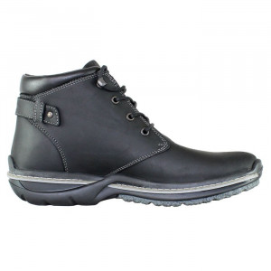Ghete barbati Bit Bontimes 671-Glow-Negru casual piele naturala cu talpa joasa negru