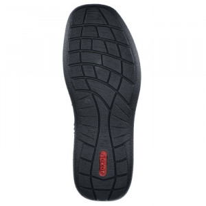 Ghete barbati Rieker 03072-00-Negru casual piele naturala impermeabil imblanite cu talpa joasa negru