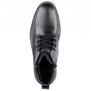 Ghete barbati Rieker 33212-00-Negru casual piele naturala cu toc negru