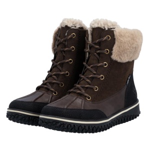Ghete dama Rieker Z4203-25-Maro casual piele ecologica impermeabile imblanite cu talpa joasa maro