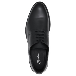 Pantofi barbati BND-121-S-Negru elegant piele naturala cu toc negru
