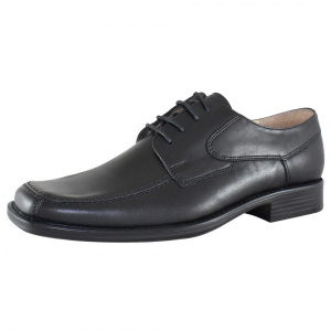 Pantofi barbati Nevalis 446-S-Negru elegant piele naturala cu toc negru