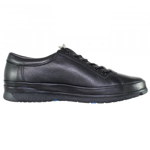 Pantofi barbati Nicolis 203519-Negru casual piele naturala cu talpa joasa negru