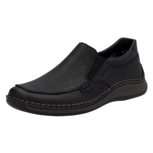 Pantofi barbati Rieker 05292-00-Negru casual piele naturala cu talpa joasa negru