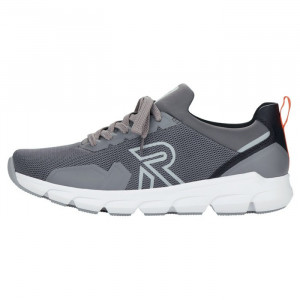 Pantofi barbati, Rieker, 07802-45-Gri, sport, textil, cu talpa groasa, gri