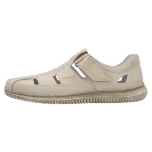 Pantofi barbati, Rieker, 10453-60-Bej, casual, piele naturala, perforati, cu talpa joasa, bej
