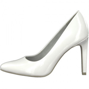 Pantofi dama Marco Tozzi 2-22415-20-123-Alb elegant piele ecologica cu toc alb