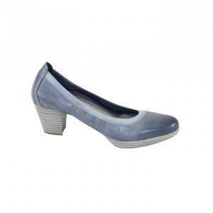 Pantofi dama Marco Tozzi 2-22420-26-812-Albastru casual piele naturala cu toc albastru