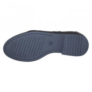 Pantofi dama Nicolis 110706-Negru casual piele naturala cu toc negru