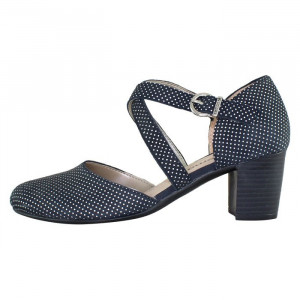 Pantofi dama Remonte D0827-14-Albastru-Inchis casual piele naturala cu toc albastru inchis