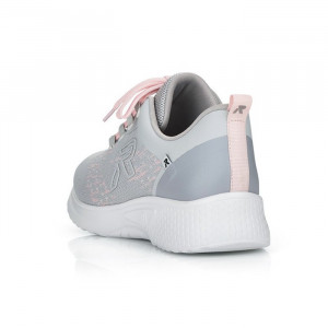 Pantofi dama Rieker 40702-40-Gri sport textil cu talpa joasa gri