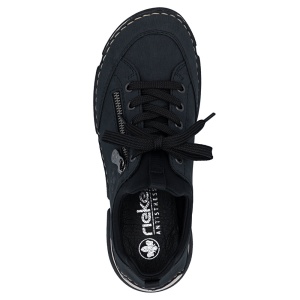 Pantofi dama Rieker 45973-17-Albastru casual piele ecologica cu talpa joasa albastru