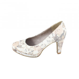 Pantofi dama s.Oliver 5-22409-26-407-Bej elegant textil cu toc bej