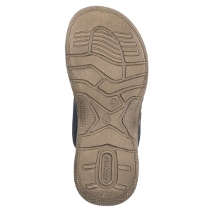 Papuci barbati Rieker 21491-14-Albastru-Inchis casual piele ecologica cu talpa joasa albastru inchis