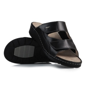 Papuci dama Batz Trudi-Negru casual piele naturala ortopedici cu platforma negru