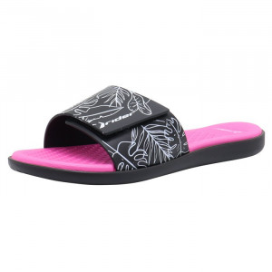 Papuci dama Rider 83331-AD447-Negru de plaja sintetic cu talpa joasa negru