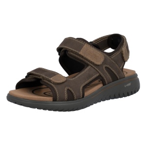 Sandale barbati Rieker 26450-26-Maro casual piele naturala cu talpa groasa maro